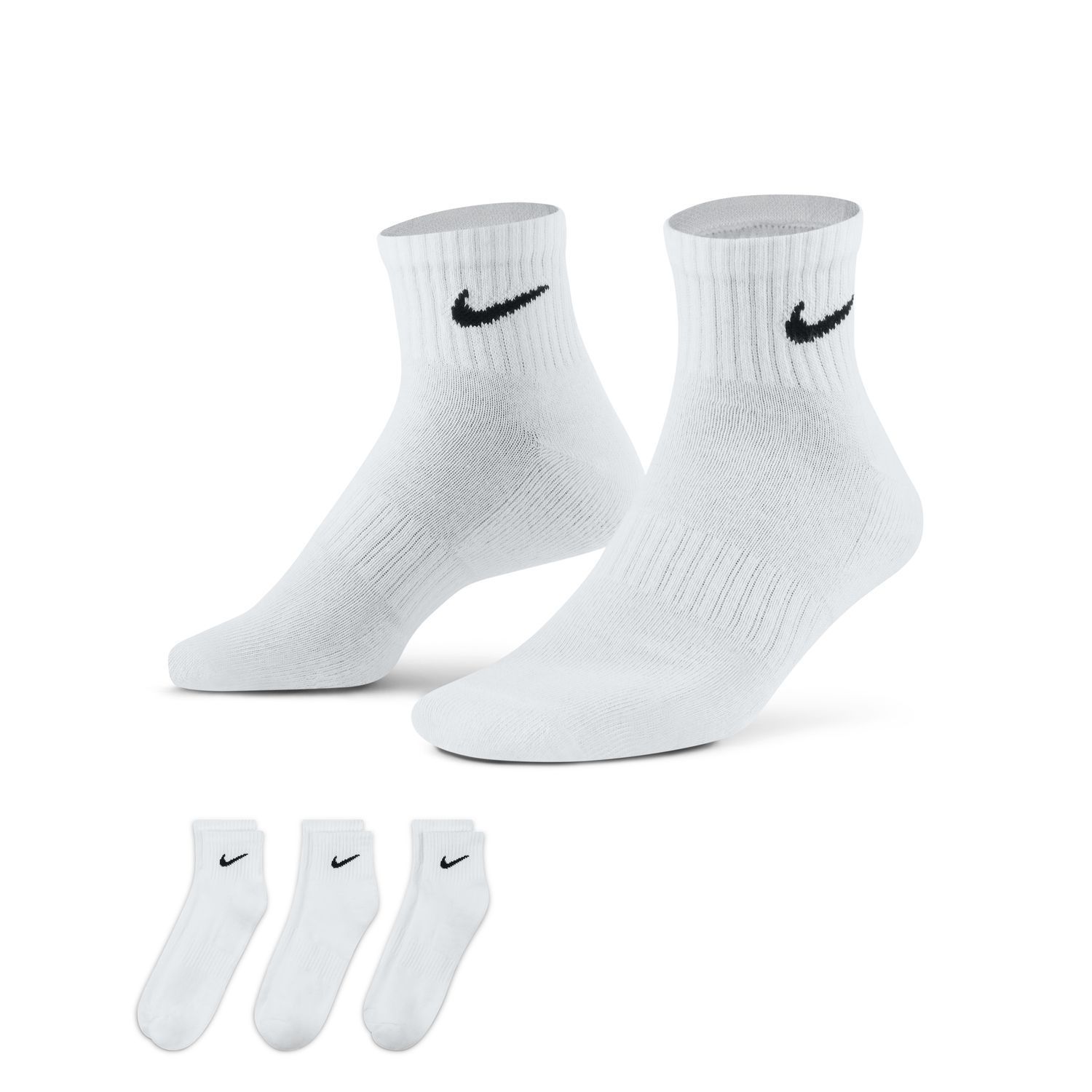 nike dri fit cushion quarter socks