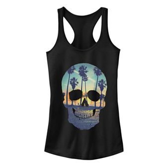 Juniors' Fifth Sun Skull Beach Fill Ideal Racerback Tank Top