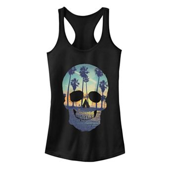 Juniors' Fifth Sun Skull Beach Fill Ideal Racerback Tank Top