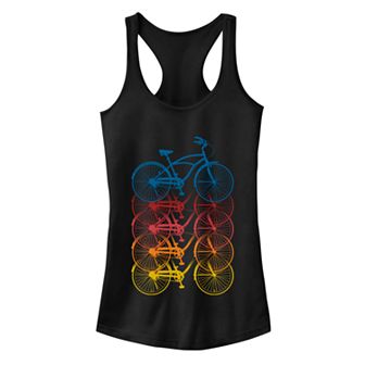 Juniors' Fifth Sun Bikes Color Fade Racerback Tank Top