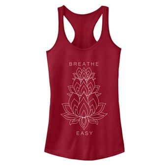 Juniors' Fifth Sun Breathe Easy Lotus Ideal Racerback Tank Top