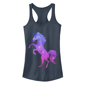 Juniors' Fifth Sun Unicorn Sparkle Space Fill Ideal Racerback Tank Top