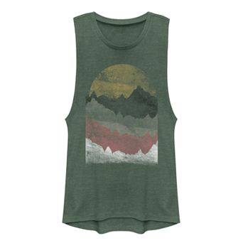 Juniors' Fifth Sun Vintage Sunset Muscle Tank Top