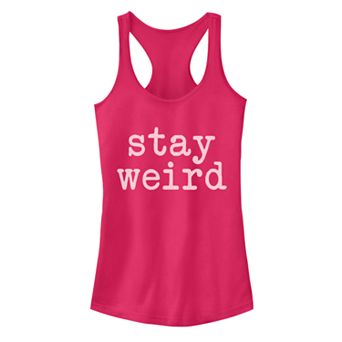 Juniors' Fifth Sun Stay Weird Ideal Racerback Tank Top
