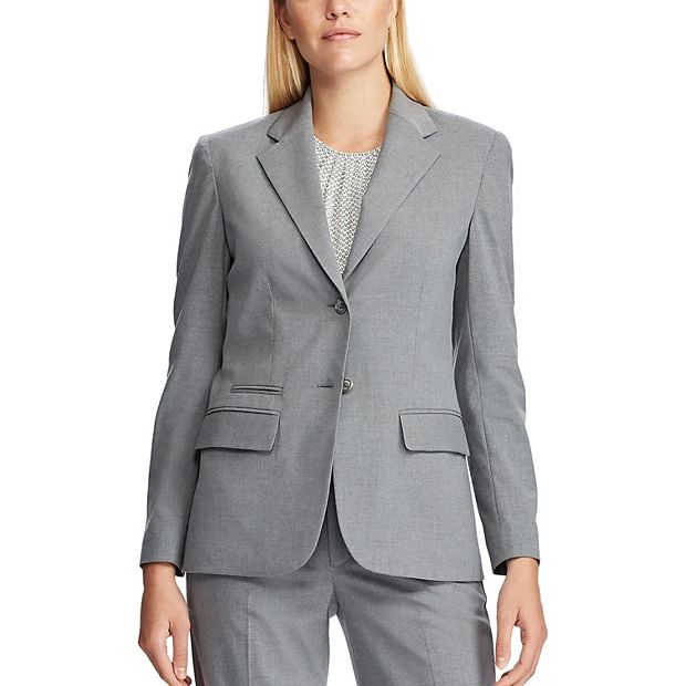 Chaps Gray Jacket & Pant Suit - Size 8