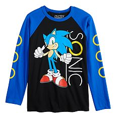 Boys Graphic T Shirts Kids Sonic The Hedgehog Tops Tees - roblox movie sonic shirt