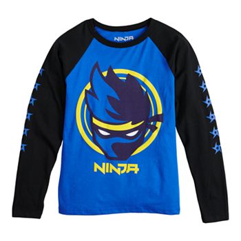 Boys 8 20 Ninja Raglan Tee - blue ninja roblox t shirt