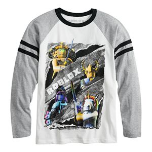 Boys 8 20 Minecraft Group Raglan Tee - boys kids roblox character ssleeve tee top t shirt gray s 8