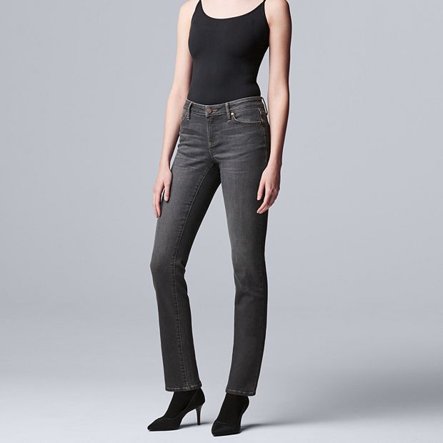 Women's Simply Vera Vera Wang Straight-Leg Jeans