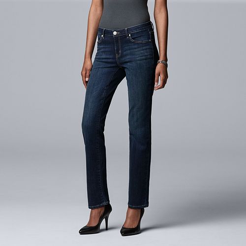 Women's Simply Vera Vera Wang Power Stretch StraightLeg Jeans