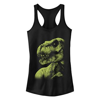 Juniors' Jurassic World T-Rex Dark Portrait Ideal Racerback Tank Top