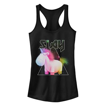 Juniors' Minions Fluffy Slay Ideal Racerback Tank Top