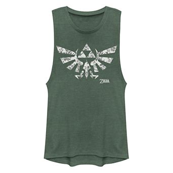 Juniors' "Zelda Triforce" Muscle Tank Top