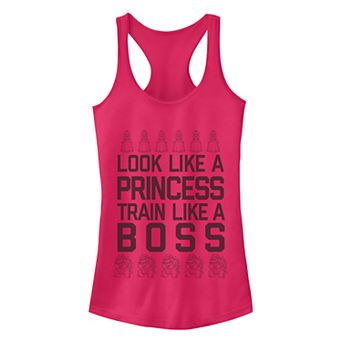 Juniors' Super Mario Bros Peach Boss Princess Ideal Racerback Tank Top