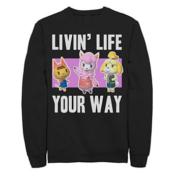 Juniors' Nintendo Animal Crossing Living Life Crew Fleece