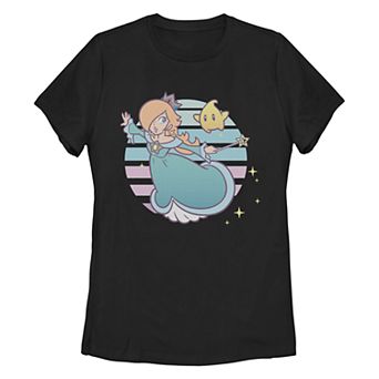 Juniors' Super Mario Bros Rosalina Retro Style Portrait Tee