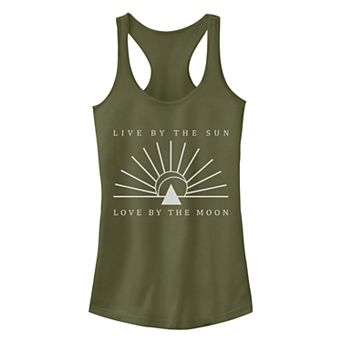 Juniors' Fifth Sun Live By The Sun And Moon Racerback Tank Top
