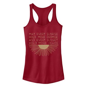 Juniors' Fifth Sun Sunset Peace Ideal Racerback Tank Top