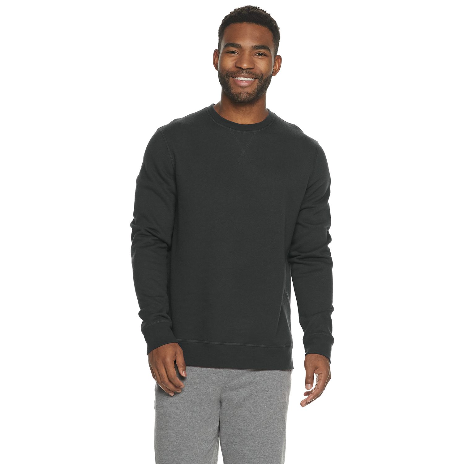 fleece crewneck sweatshirt