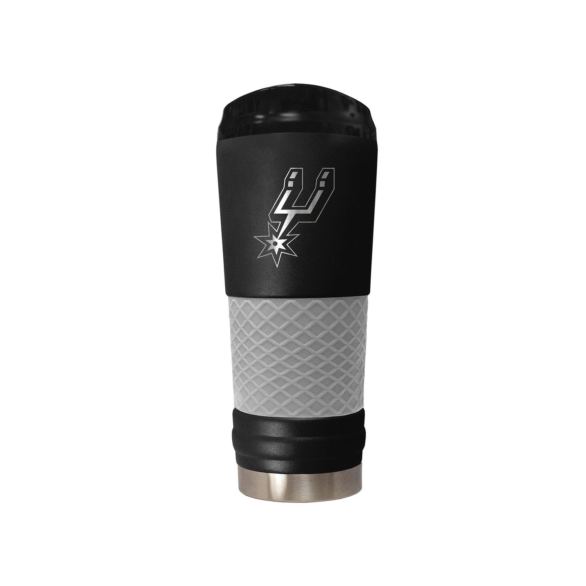 San Antonio Spurs Vacuum Insulated Powder-Coated Tumbler, Black