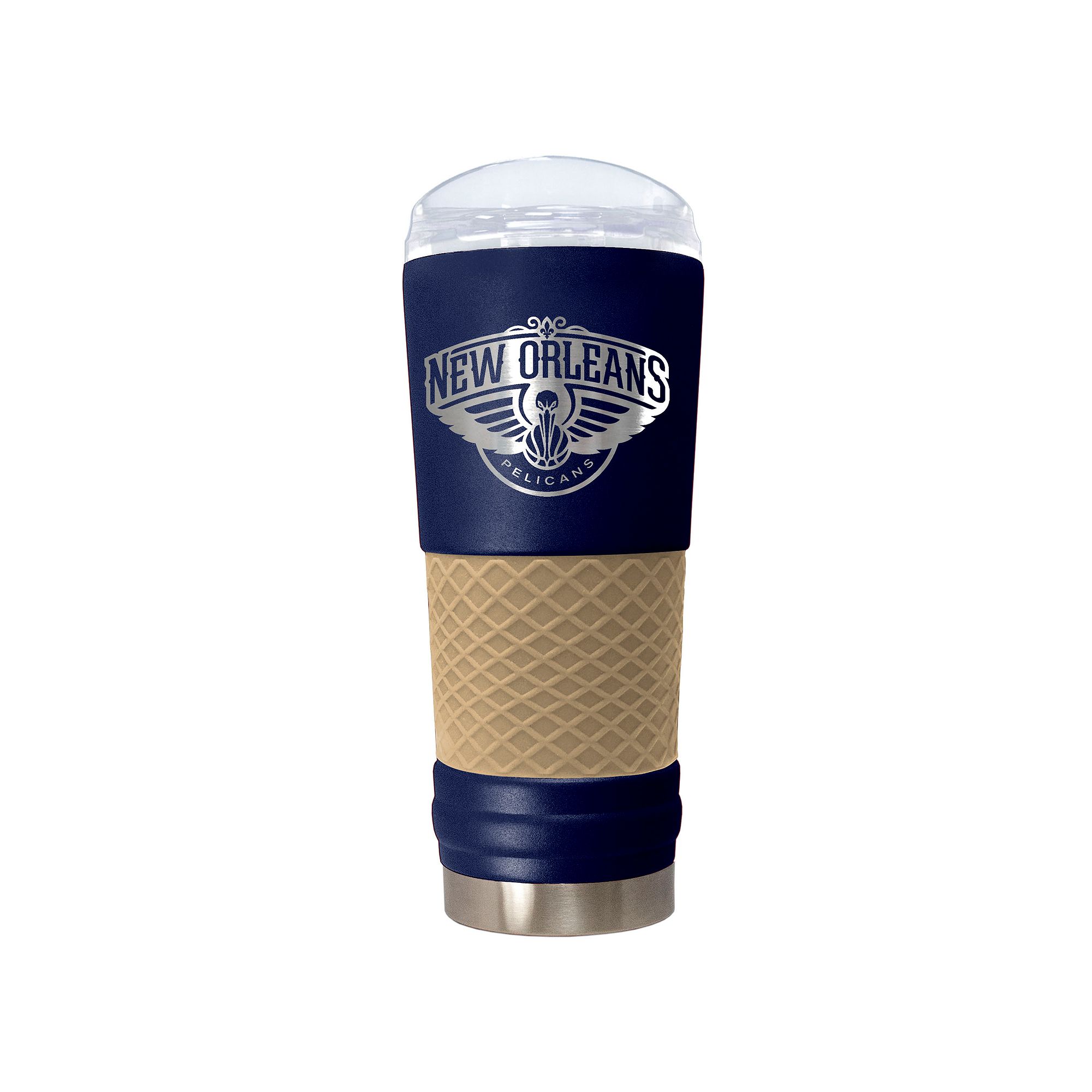 New Orleans Pelicans Vacuum Insulated Powder-Coated Tumbler, Blue