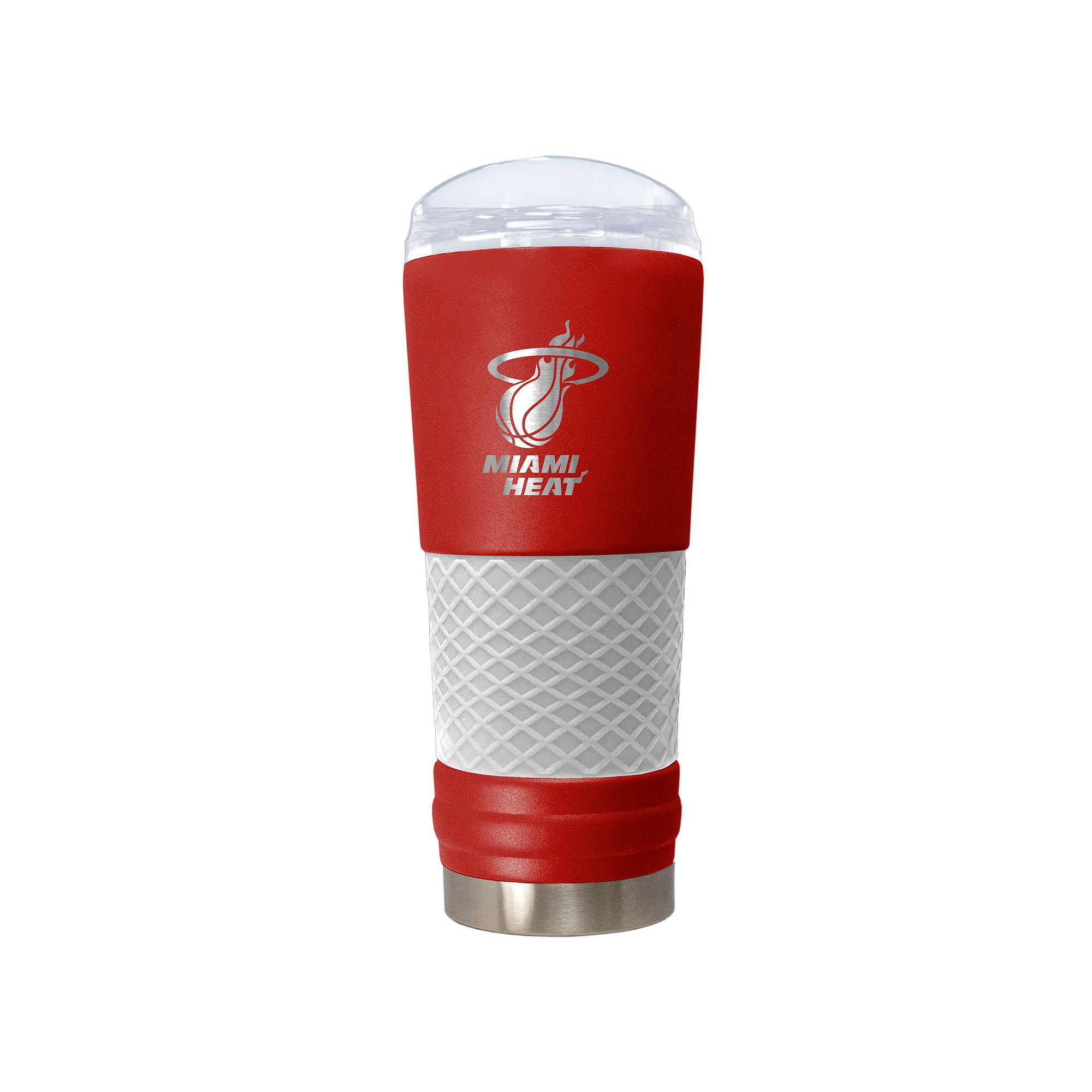 Miami Heat Vacuum Insulated Powder-Coated Tumbler, Red