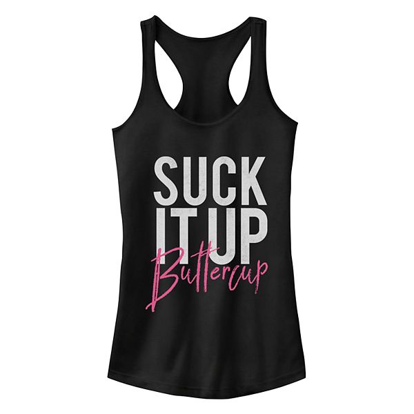 Juniors Fifth Sun Suck It Up Buttercup Racerback Tank