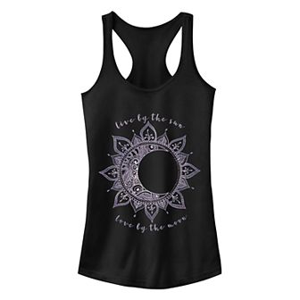 Juniors' Fifth Sun Live Love Moon Racerback Tank Top