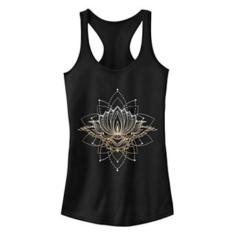 Juniors' Fifth Sun Gilded Lotus Racerback Tank Top