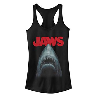 Juniors' Jaws Out Of Water Racerback Tank Top