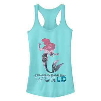 Juniors The Little Mermaid Your World Racerback Tank Top