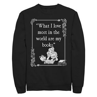 Juniors Beauty And The Beast Book Lover Crew Fleece