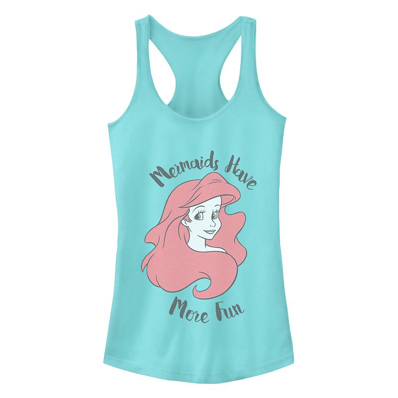 Juniors Disneys The Little Mermaid Fun Racerback Tank Top, Girls, Size: 