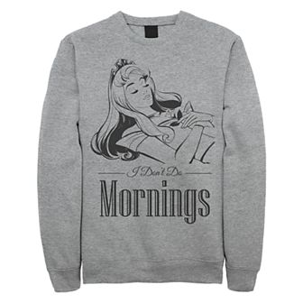 Juniors' Disney's Sleeping Beauty "No Mornings" Crew Fleece