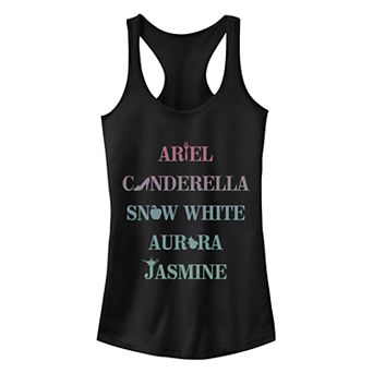 Juniors' Disney's Princesses Icons Racerback Tank Top