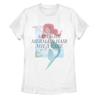 Juniors' Disney's The Little Mermaid Mer Hair Missy Crew Tee