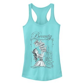 Juniors' Disney's Beauty and the Beast Books Racerback Tank Top