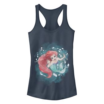 Juniors' Disney's The Little Mermaid Sea Colors Racerback Tank Top