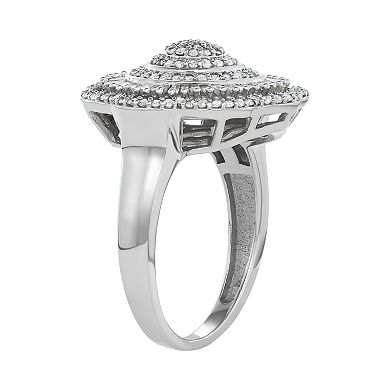 Jewelexcess 1 Carat Diamond Sterling Silver Ring
