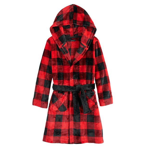 Boys Cuddl Duds Robe with Hood and Belt