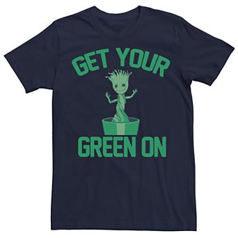 Men's Marvel Groot Green On St Patricks Tee