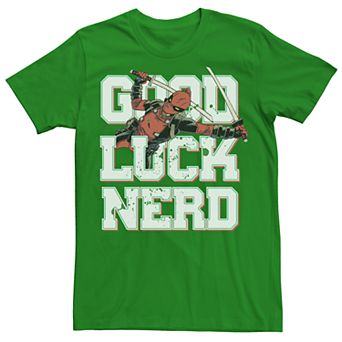 Men's Marvel Deadpool Good Luck St. Patricks Tee