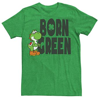 Men's Nintendo Super Mario Bros Born Green Tee