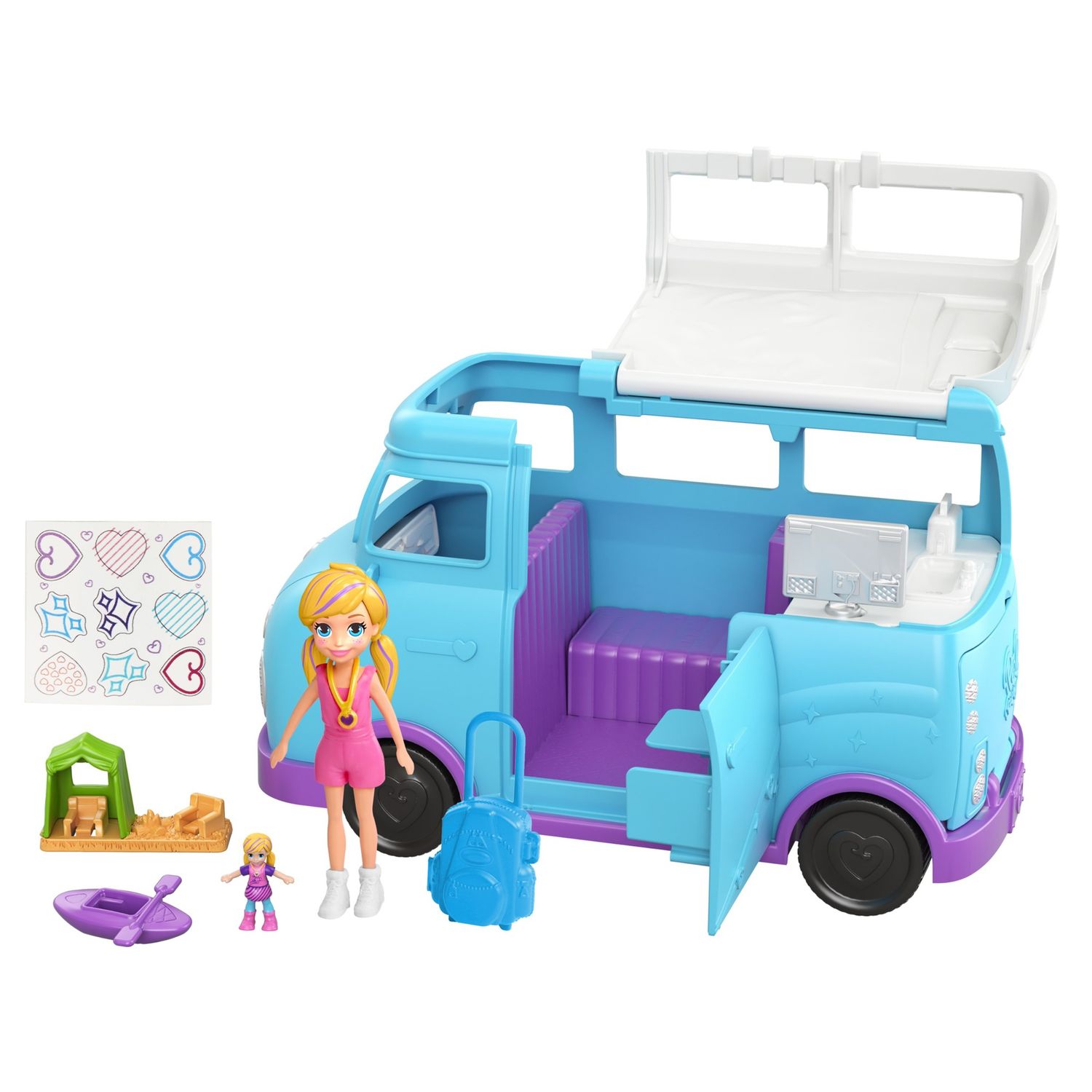 polly pocket camping set