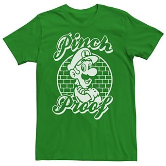 Men's Nintendo Luigi St. Patricks Day Tee