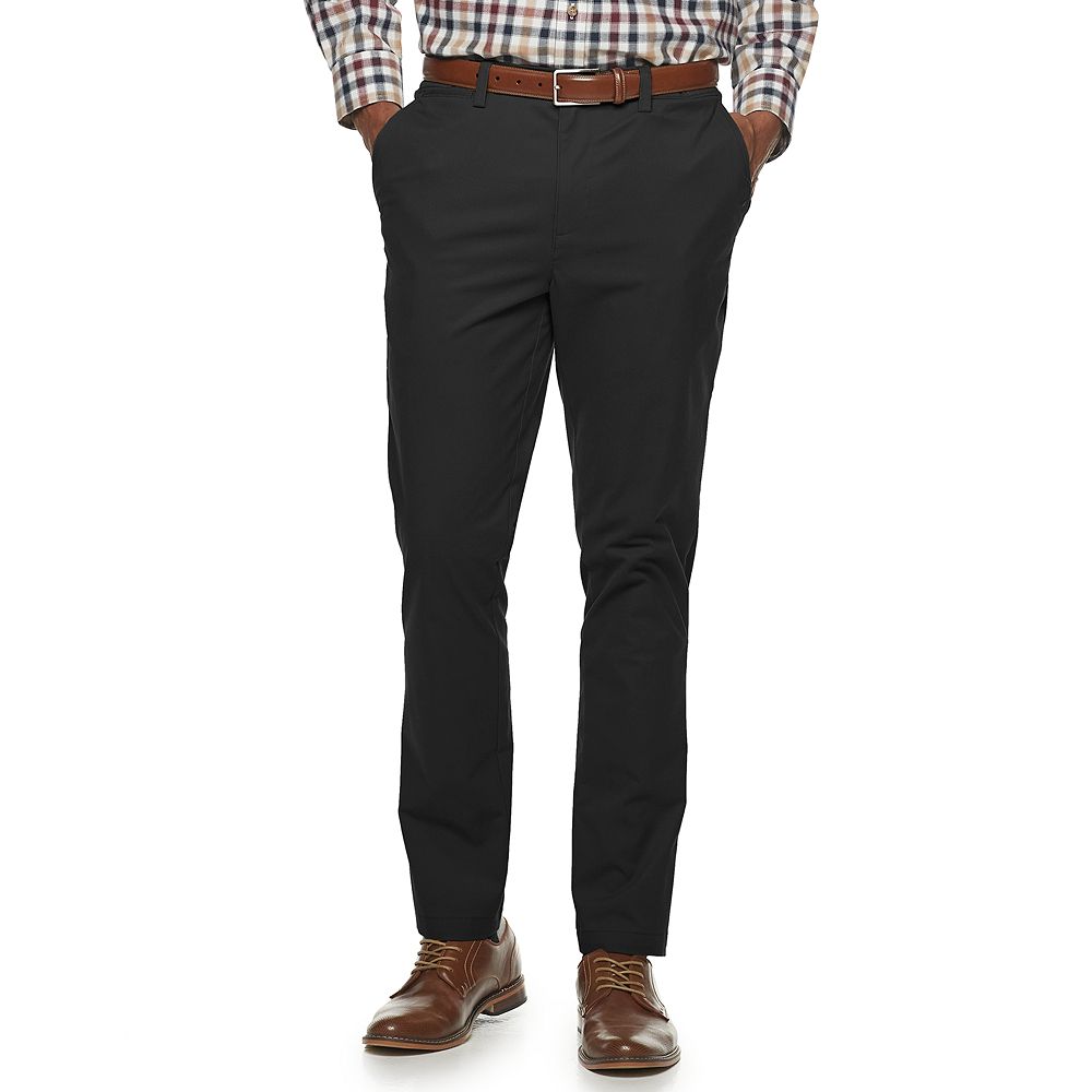 Men's Croft & Barrow Straight-Fit Easy-Care Stretch Flat-Front Chino Pants