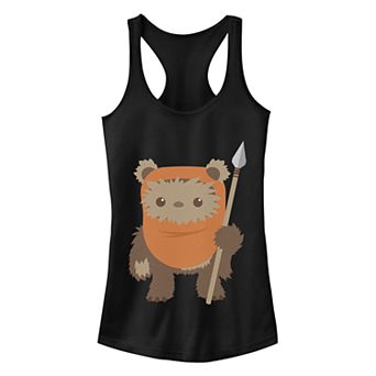 Juniors Return Of The Jedi Ewok Spear Racerback Tank Top
