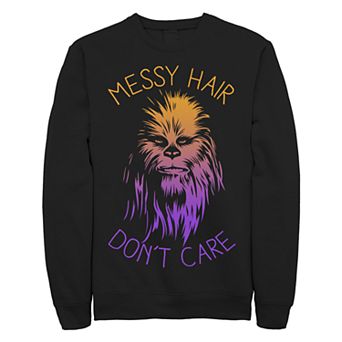 Juniors Star Wars Messy Hairs Crew Fleece