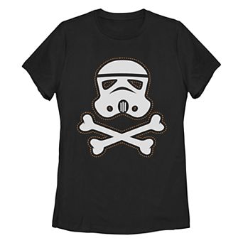 Junior's Star Wars Trooper Skull Patch Missy Crew Tee