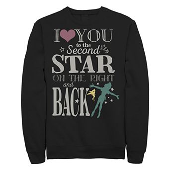 Juniors Peter Pan Love You To The Star Crew Fleece